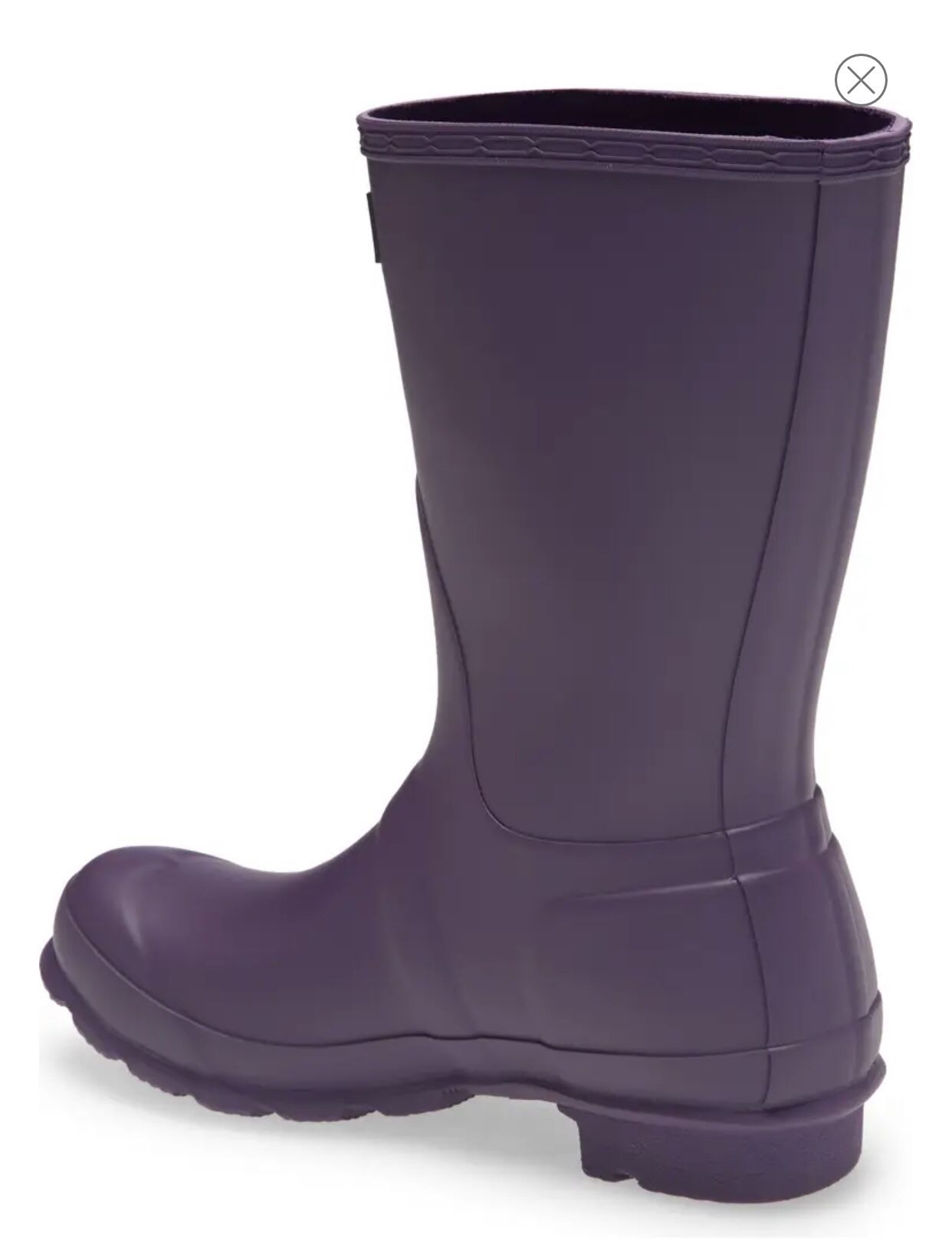 Short Waterproof Rain Boot - AUBERGINE- Size8