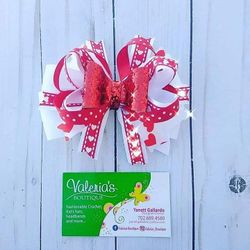 Hairbows Valentine's Day