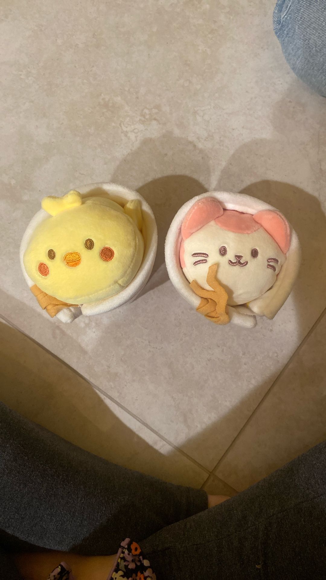 Cup noodle plushies