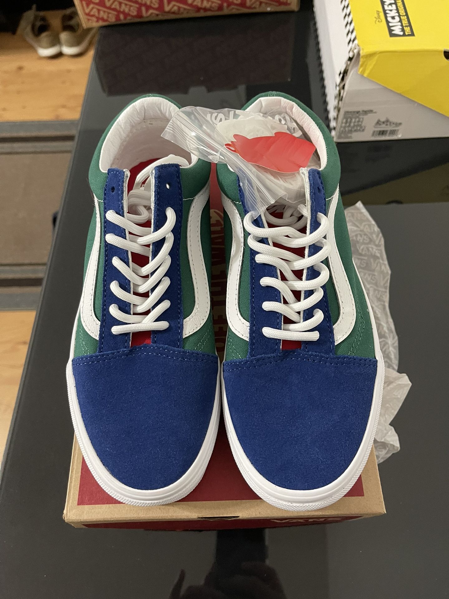 Vans Old Skool Yacht Club Blue Green Yellow Red Color Size Women