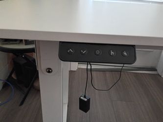 White ikea office desk