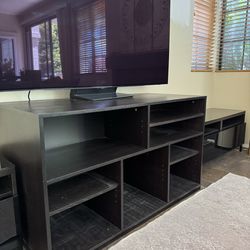 TV Console and 2 media tables