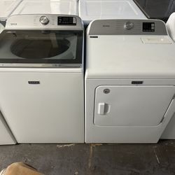 King Capacity Maytag Washer And GAS dryer Set 120 Day Warranty Free Same Day Delivery And Installation 🚛