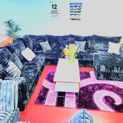 Livingroom Furniture Fabric Sectional Couch Sofa Sets 