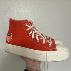 Limited Edition Peach Converse W 9.5