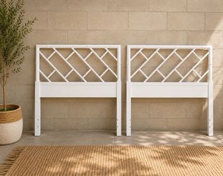 Bamboo-Style Headboards – Set of 2 40.5” x 41.5”H