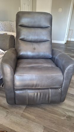 Leather recliner