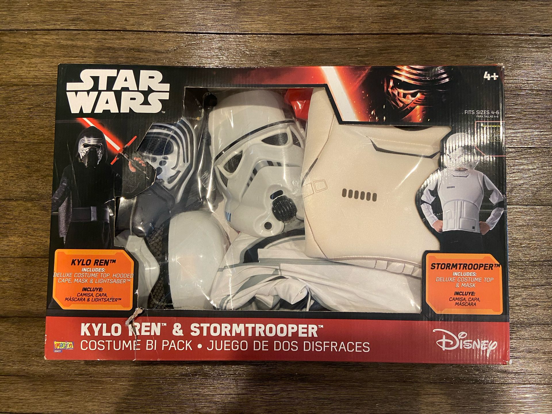 Kylo Ren And Stormtrooper Costumes Boys Size 4T