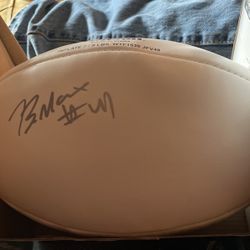 Bryon Maxwell Autograph Football