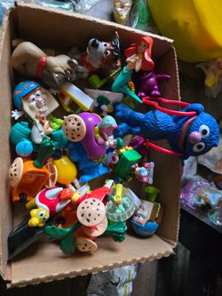 Box of 80's-90's Happy Meal Toys
