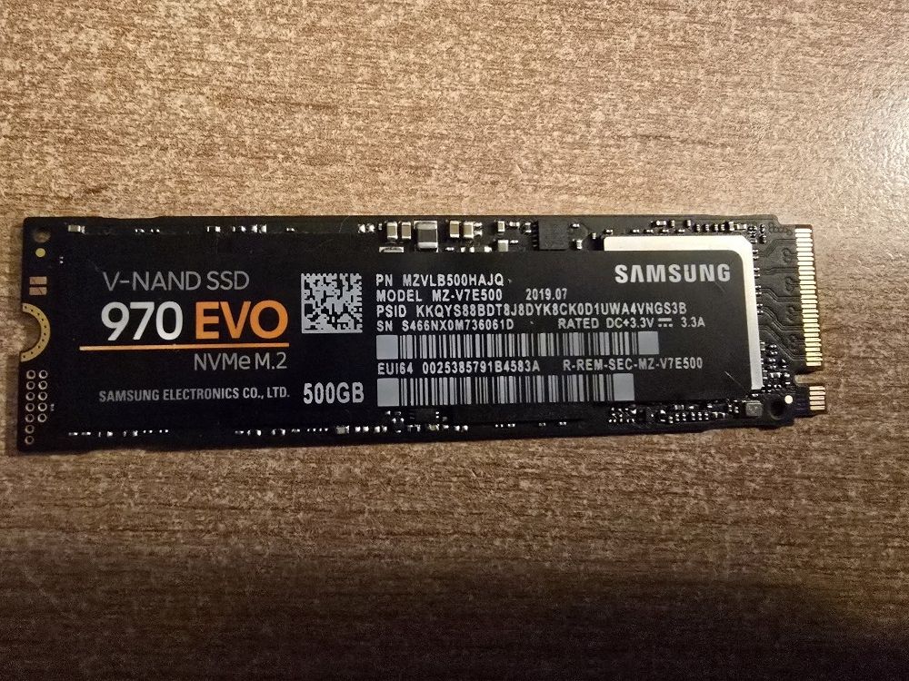 Samsung SSD 970 EVO 500GB M.2