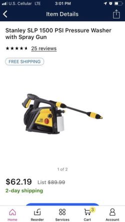 Pressure washer with spray gun