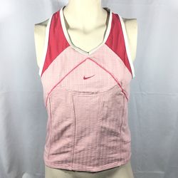 Vintage bike tank top small pink