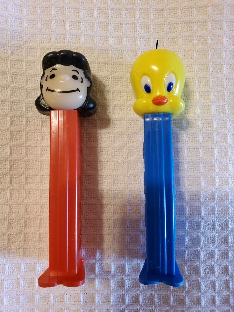 Lucy and Tweety Pez Dispensers.