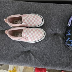 Girls Checkerboard Vans