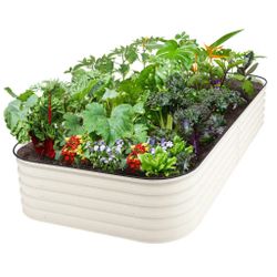 17" Tall 8' x 4' Metal Raised Garden Bed