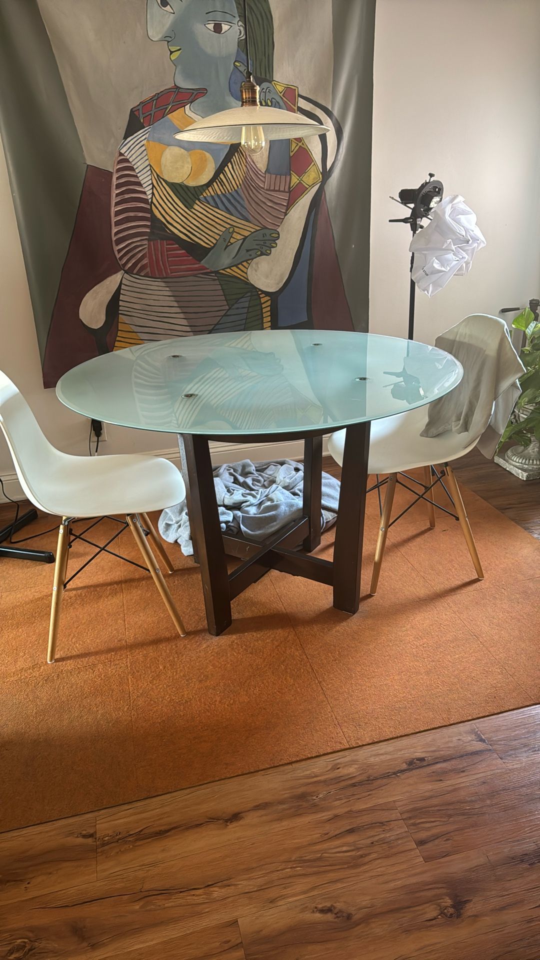 Modern 43 In Glass Dining Table