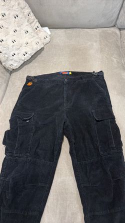 Empyre Black Corduroy Cargo Pants