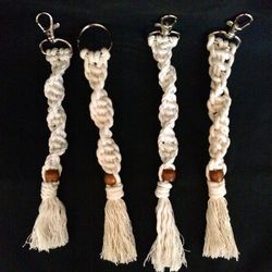Handmade Macrame Keychains Or Purse Charm