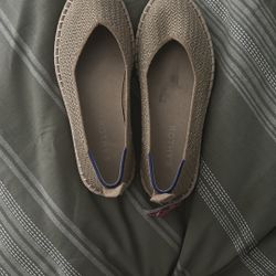 Rothy’s The Espadrille In Gold Stripe | Loafer Flats | Size 6