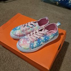 Rainbow Pastel Unicorn Shoes(size 13 Kids)