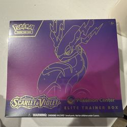 Pokemon TCG Scarlet & Violet Base Set Miraidon Pokemon Center Elite Trainer Box