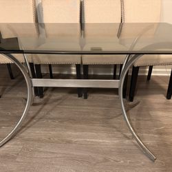 Glass Top Dining Table & Chairs