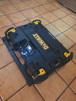 Dewalt TSTAK Connect Stacked Stakeable Portable Jobsite Bluetooth Speaker Radio and Charger Battery..  20v -  60v