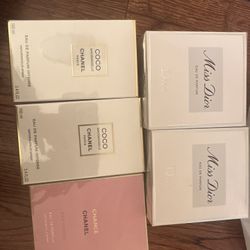 Chanel, Dior Perfume. EDP 100ml , $150 Each 