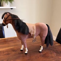 American Girl Doll - 18" Horse Brown Chestnut Saddle