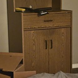 Free Cabinet Thing Full Of Dishes. 