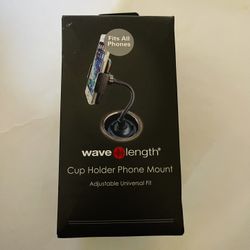 Wave Length Adjustable Gooseneck Cup Holder Mount/Stand for Cell Phone