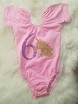 Unicorn leotard size 12mos-12yrs