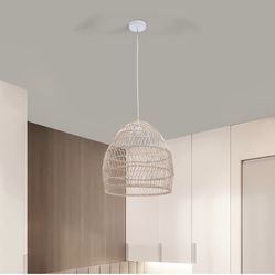 13.77inch Rattan Lamp