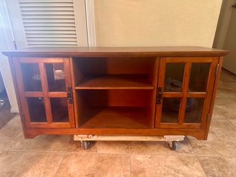 Oak Wood TV stand or dresser/organizer