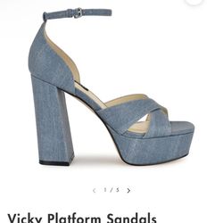 Vicky Denim Platform Size 12 