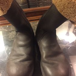 UGG Brown Leather Sheepskin Boots