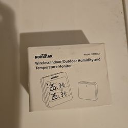 HOMMAK Wireless Indoor/Outdoor Humidity & Temperature Monitor HM466A