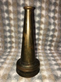 Antique Solid Brass Firehose Nozzle
