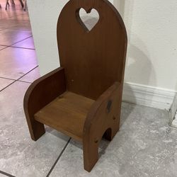 Kids Baby Wood Chair / Silla Madera Niña