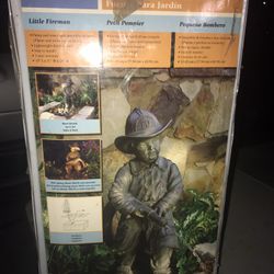 New Little Fireman Flower Bed Fountain 