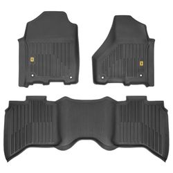2009-2018 DODGE RAM CREW CAB PREMIUM CATERPILLAR MATS NEW IN BOX $50/TAPETES DODGE RAM CUATRO PUERTAS NUEVOS 
