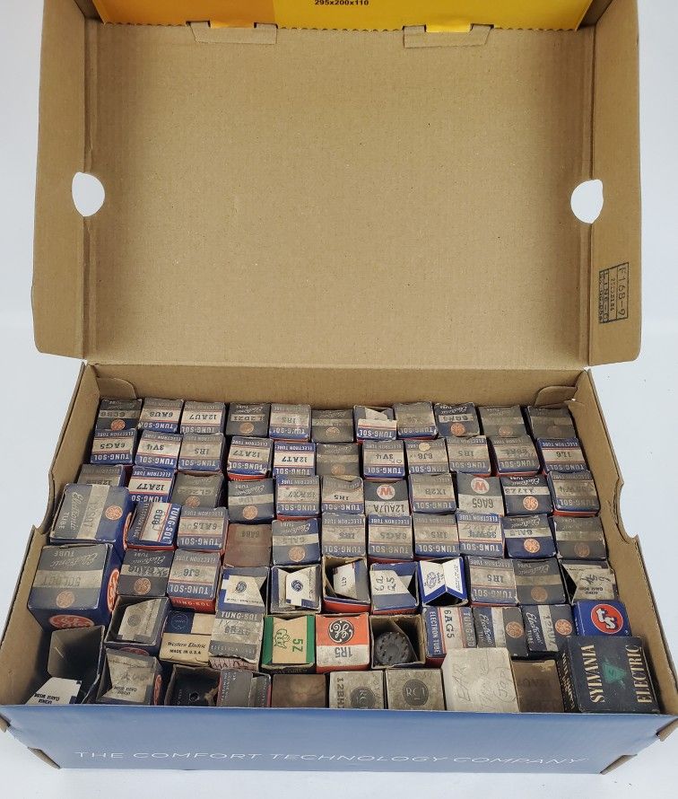 Box of Vintage Tubes
