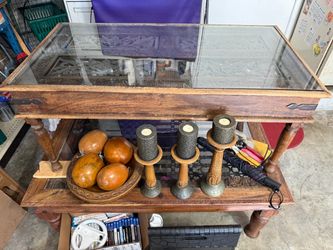 Wooden tables