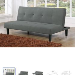 Serta Convertible Futon Gray