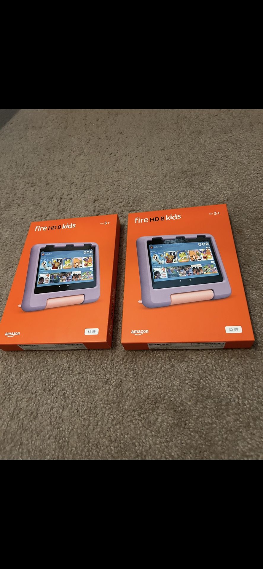 2 Amazon Fire 8" HD tablet with Wi-Fi 32 GB - Purple