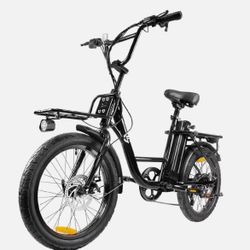 20'' Electric Bike For Adult 1000W 26MPH 32 Miles 5 Speed City Commuting E-bike