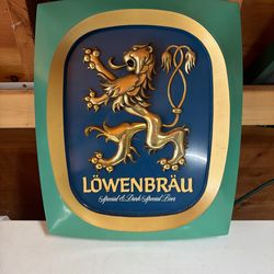 Vintage lowenbrau wall sign