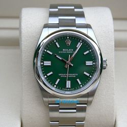ROLEX 126000 OYSTER PERPETUAL 36MM GREEN DIAL - T8613