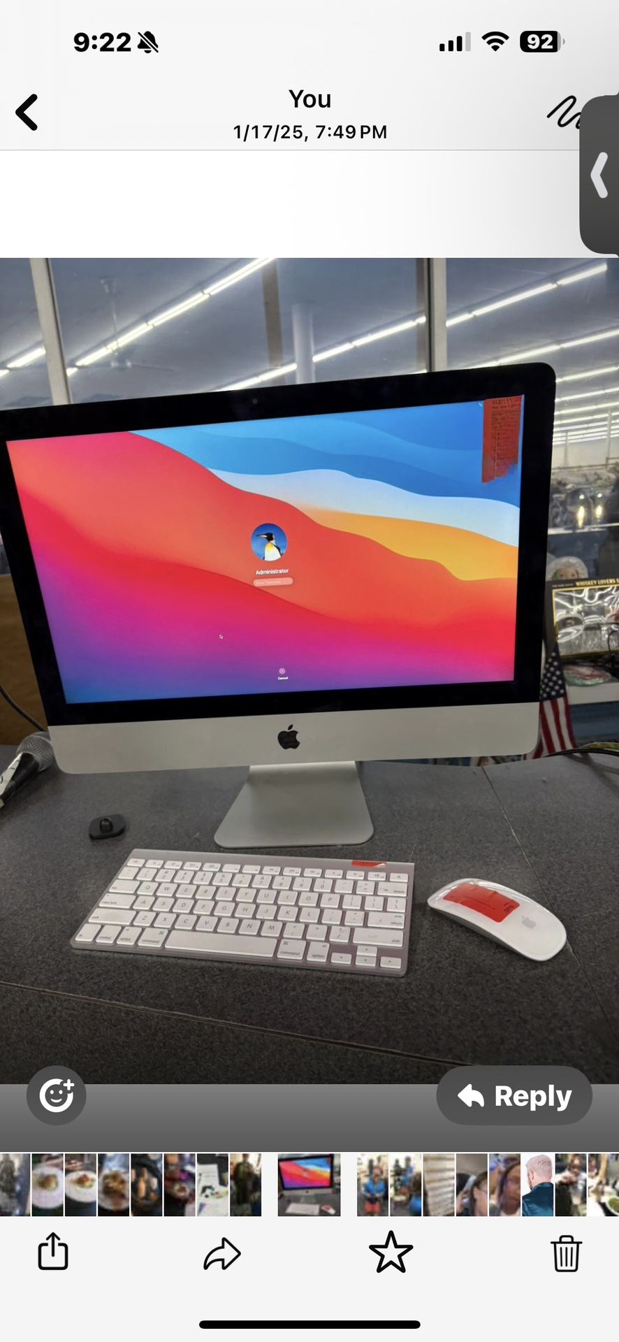 iMac W/ Keyboard And Mouse
